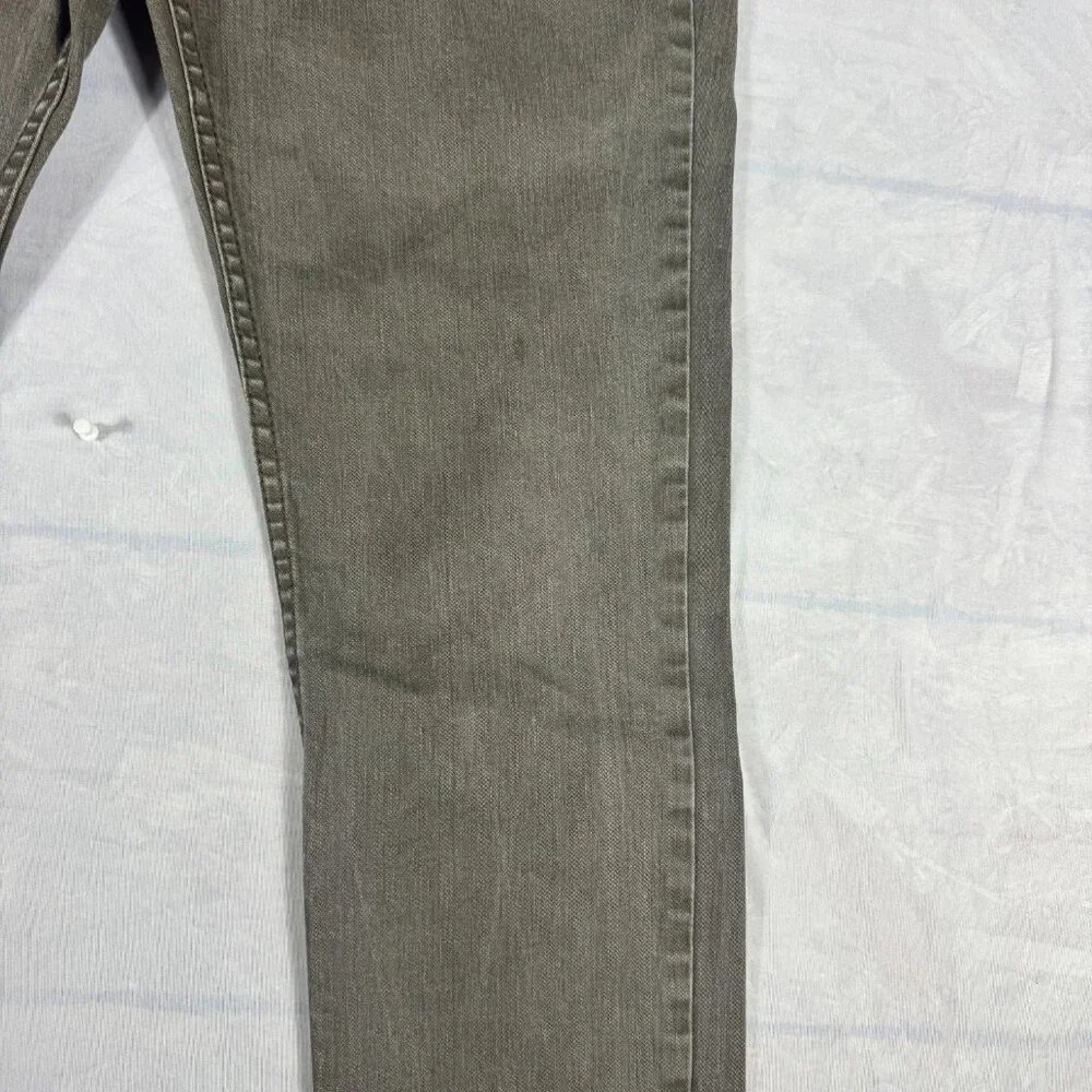 Levi's 511 Men's Straight Leg Jeans Charcoal Gray Denim Zip Fly 5-Pocket W33 L32
